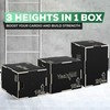 Yes4All 3 in 1 Non-Slip Wooden Plyo Box, Plyometric Box