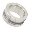 Stainless Steel Round Handle Bath Glass Embedded Hollow Pull Knob
