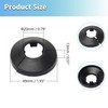MroMax Fit 3/4" Black Plastic PP Pipe Cover, 20mm (0.79")