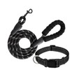 Reflective Dog Collar and Leash Set - Adjustable Collar with