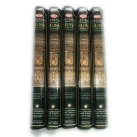 HEM Precious Musk 100 Incense Sticks (5 x 20 Stick Packs) by Hem