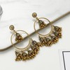 Indian Earrings Women Boho Ball Chandelier Tassel Statement Dangle Earrings