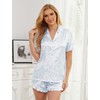 Lanyoshe Silk Pajamas for Women Satin Womens Pajama Sets Short