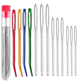 16 Pcs Darning Needles for Wool, Large-Eye Blunt Needles, Darning Needle, Crochet Needles, Tapestry Needle, Wool Needles for Crochet Projects Beading Sewing DIY Crafts