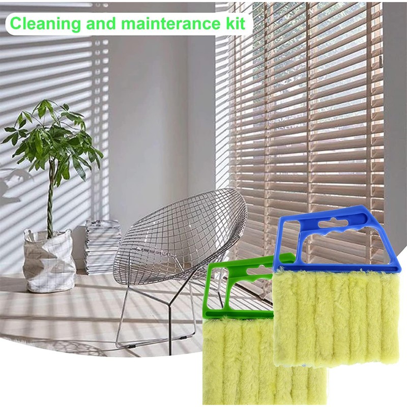 2 Pcs Washable Window Blind Cleaner - Hand-Held Mini Duster