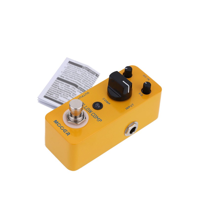 Mooer Yellow Comp Micro Mini Optical Compressor Effect Pedal for