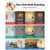 VIANIS 2 Pack Motion Sensor Outdoor Wall Lights, Modern Gold