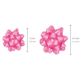 WRAPAHOLIC Pink Gift Bow Assortment (12 Bows) for Birthday, Wedding, Christmas, Baby Shower, Bridal Showers