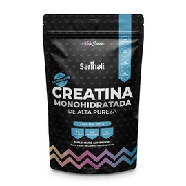 Creatina Monohidratada de Alta Pureza en Polvo | Sin Sabor | Preworkout | Alto Rendimiento | 500g | 100 porciones | Sannali
