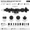 Tactical Duty Belt Set for Gear Organization – Adjustable Nylon