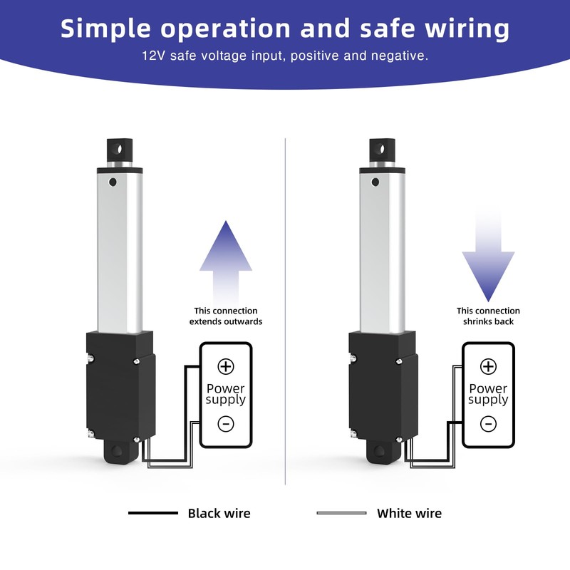 1 Inch 4.5lbs Mini Stroke 12V 4.5lbs Electric Linear Actuator
