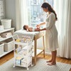 BBLIKE 3-Tier Diaper Caddy Organizer - Rolling Utility Baby Cart