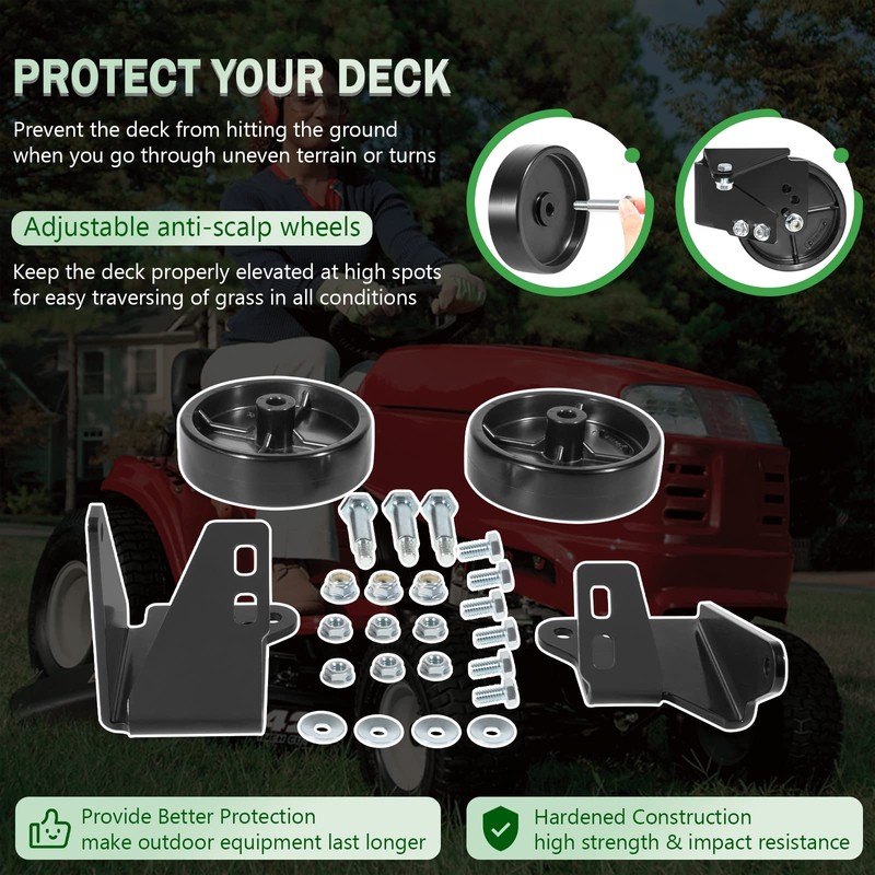 Bonbo OEM-190-183 Deck Wheel Kit Replacement for MTD Lawn Tractor