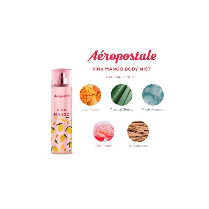 Aeropostale Pink Mango Body Mist, 8 fl. oz.