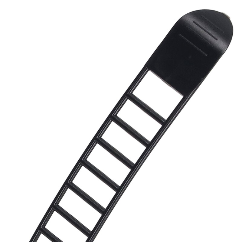 100Pcs Adhesive Cable Management Clips Adjustable Nylon Strap Ties Wire