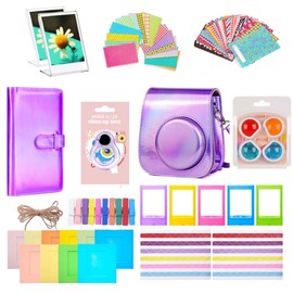 12 in 1 Camera Accessories Colorful Camera Bag Compatible for Instax Mini 11 Instant Camera for Collecting and Viewing Photos