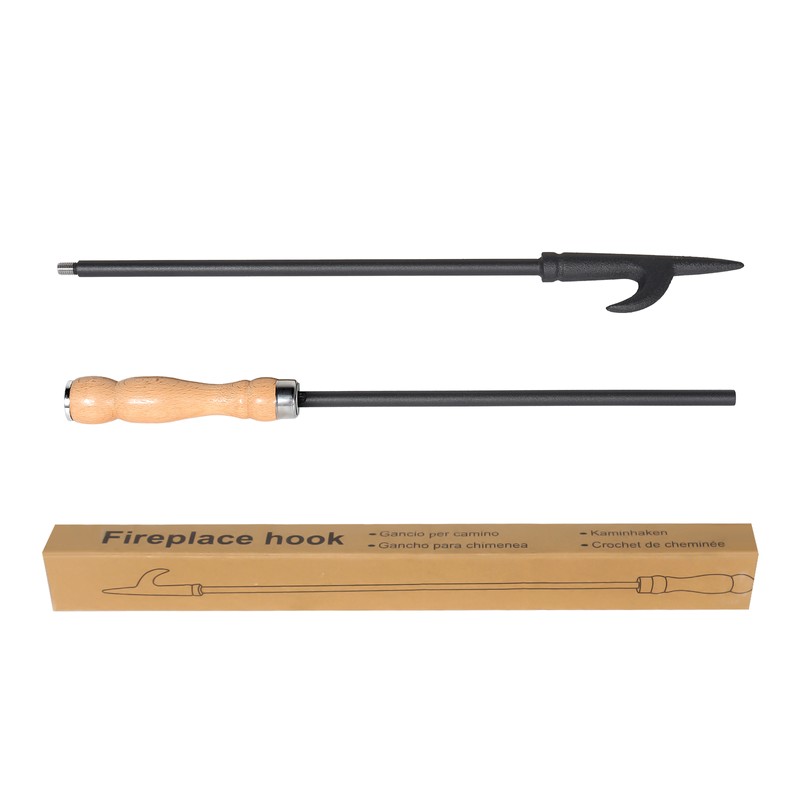 Uten Heavy Duty 32" Long Fireplace Fire Pit Campfire Poker