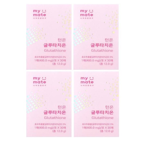 [Nutrition Friend] My Mate Turn-On Glutathione 400mg x 30 sheets, 4 boxes, 4 boxes / [영양친구] 마이메이트 턴온 글루타치온 400mg x 30매 4박스, 4박스