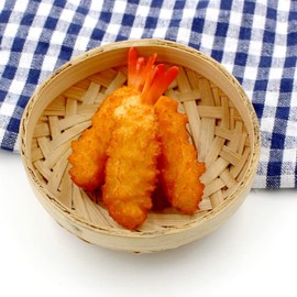 Toyvian Japanese Decor Shrimp Scampi 4pcs Fake Artificial Japanese Food Fried Tempura Shrimp Realistic Japanese Style Seafood Model Fake Play Food Food Sample Display Props Japanese Decor Kids Toy