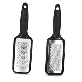 BIUDECO Stainless Steel Foot Files for Dead Skin Removal Exfoliating Scrub Tool for Home and Travel for Soft Skin Care