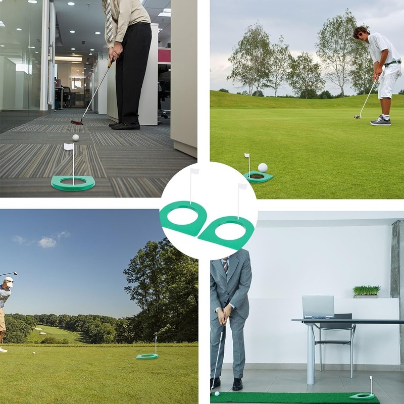 WADY 2pcs Golf Putting, Golfs Practice Hole,Golf Putting Cup and