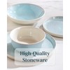 Stoneware dinnerware set 4 persons 16 pcs – Modern style