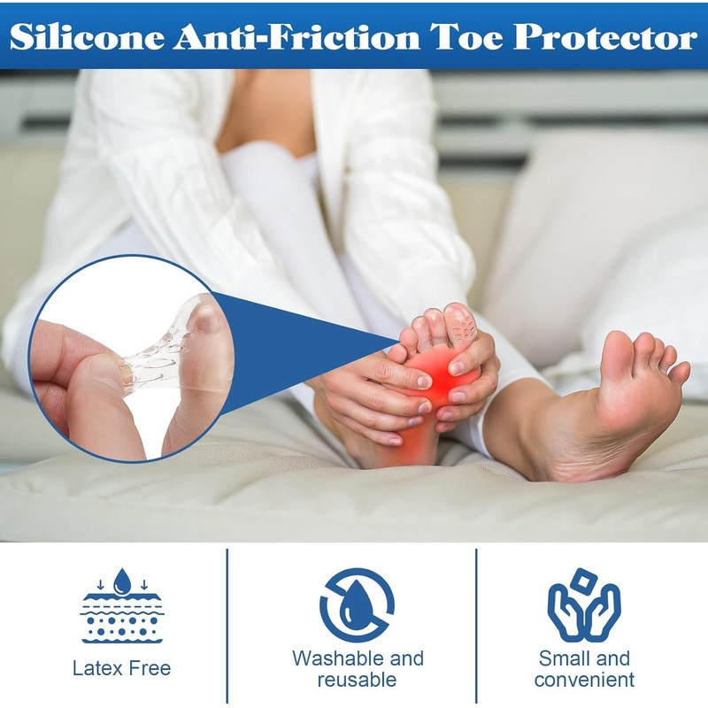 ZYHSLZ 20 Pcs Protector para Dedos de Los Pies, Protector