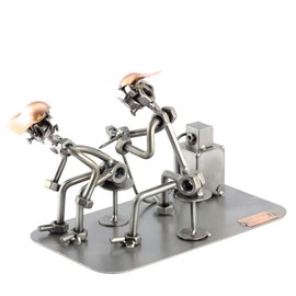 Steelman24 I Nuts and bolts sculpture Tattoist With Personal Engraving I Handmade ornaments I I Metal figurine