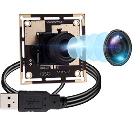 Camera USB 5MP USB Camera Module HD 2592X1944 Webcam with CMOS OV5640 Sensor, Plug&Play, OTG, for Windows, Mac, Android, Linux