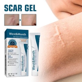 West&Month High-Grade Formula Scar Gel, Scar Repair Surgery Scar Pregnancy Smoothing Skin Care Gel