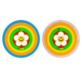 Rainbow Silicone Drain Stopper 2 Pack - Tub & Shower Drain Cover, Bathroom & Kitchen Sink Protector, Multi-Function Hair Catcher Strainer 2025 New