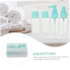 Mikinona 11pc Travel Toiletries Bottles Set Refillable Empty Travel Bottles