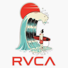 Ruca Surfing Vinyl Window Bumper Sticker Decal 5"