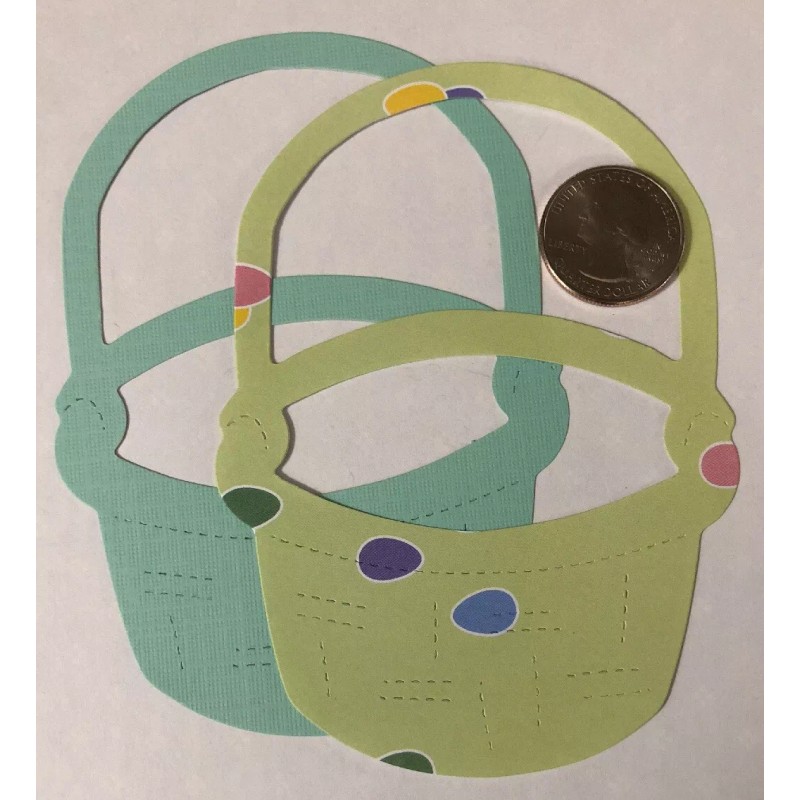 Craft-N-Shed • Handmade EASTER BASKET LG.Die-Cuts (4pc)Approx.4-