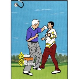 Happy Gilmore Golf Towel with Bag Clip Adam Sandler Golf Film Golfing Accessories Gift (The Price is Wrong)