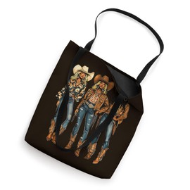 Black African American Cowgirl Western Country Texas Rodeo Tote Bag