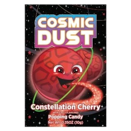 Cosmic Dust Popping Candy Constellation Cherry Flavour - 10 Packets of 10g - Fun and Exciting Popping Sensation - Great for Parties