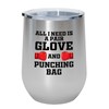 Flairy Land Boxing Silver Edition Wine Tumbler 12oz - Glove