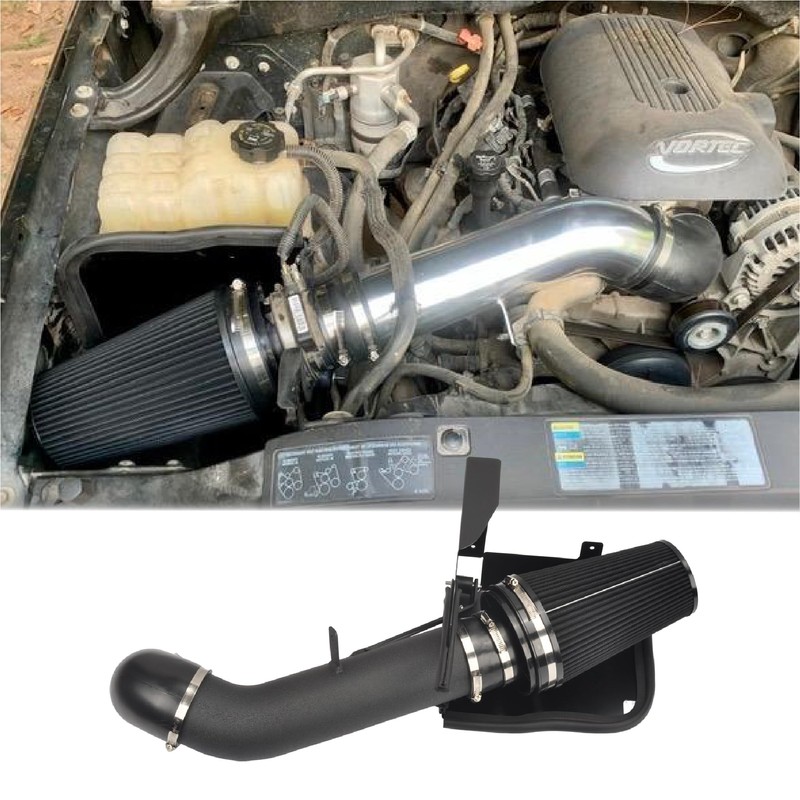 GESEXI 4" Cold Air Intake System + Heat Shield Compatible