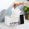 YouCopia Ledge Tissue Holder, Rectangular, Bathroom Countertop Organizer with Additional