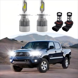 Unbranded For Toyota Tacoma 2005-2011 LED Headlight High LOW Fog Light Bulbs Combo Kit 4x