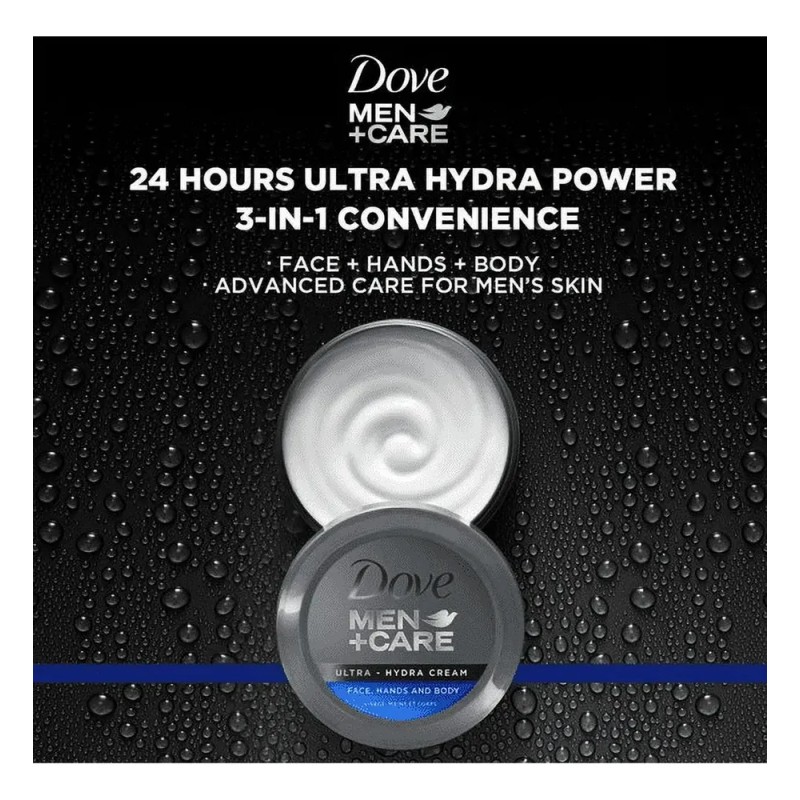 Dove Men+care Ultra Hydra Cream Hidratante Corporal 3 Pack Dove