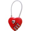Mini Love Heart Lock,Red Heart Padlock, Mini Code Lock, Wire