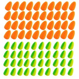 80 Pieces Fishing Foam Floats Bullet Fishing Rig Floats Pompano Rigs Floats Spinner Rig Floats Foam Snell Floats Fly Fishing Strike Indicator for Trout Walleye Catfish