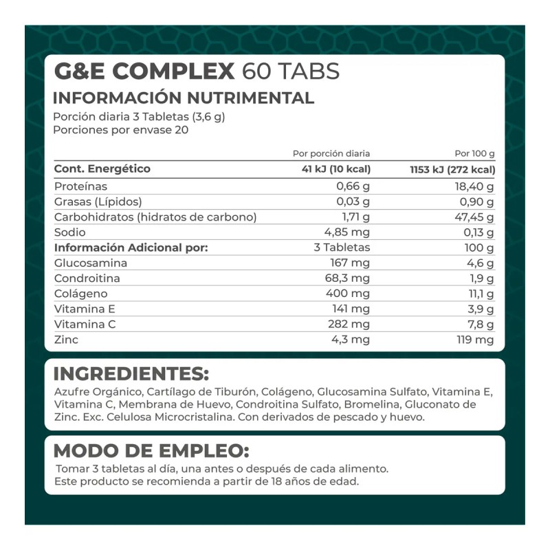 Complex Glucosamina Colágeno Tabs Pronat Sabor