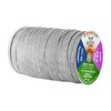 Mandala Crafts 10mm 50 Yds Roll of Metallic Silver Elastic
