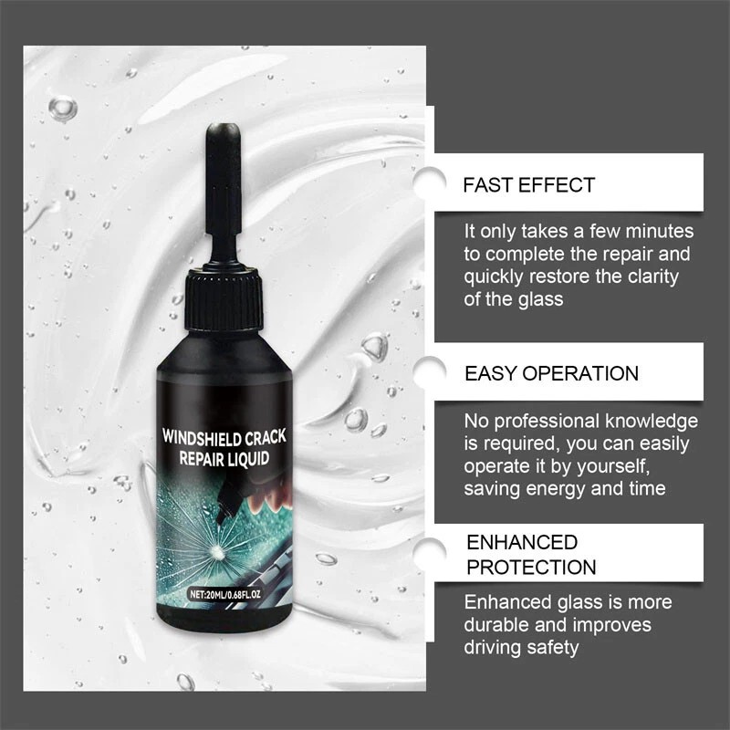 Automotive Glass Repair Kit Fluid Fix Car Windshield Resin Chip