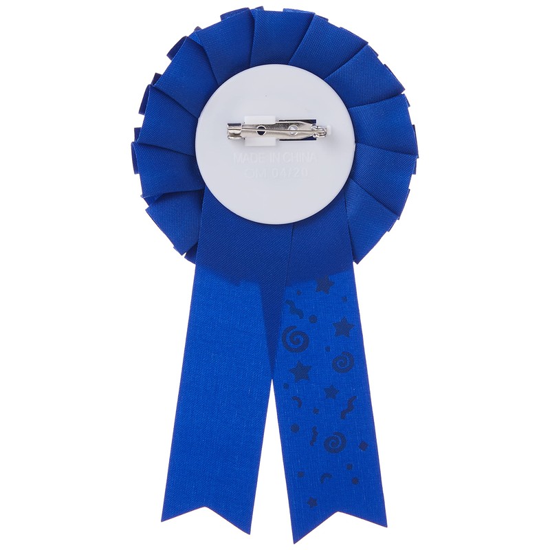 Birthday Boy Blue Fabric Award Badge - 7" (1 Pc)