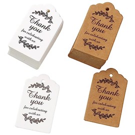 200piezas Etiquetas De Agradecimiento De Papel Para Etiquetas Decorativas Para Fiestas Y Manualidades Para Bodas Eventos