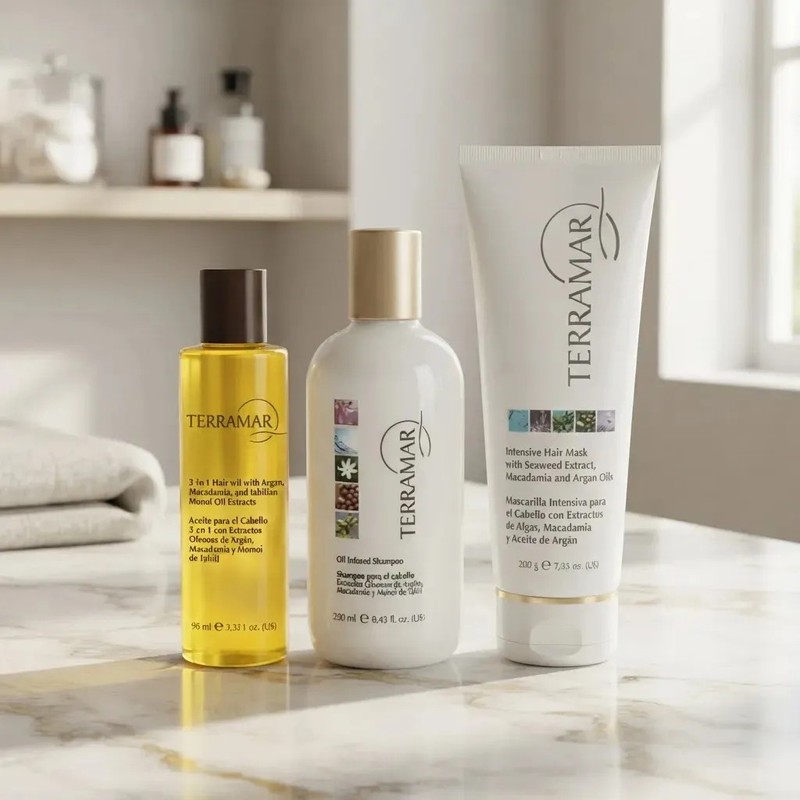 Set Capilar Terramar (óleo Máscarilla Shampoo)